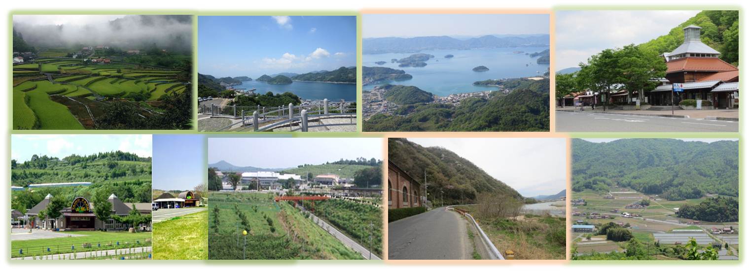 地(知)の拠点大学による地方創生推進事業地域写真組み合わせ