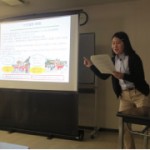地（知）の拠点整備事業 呉市における地域活性化研究報告会で学生が発表しました。